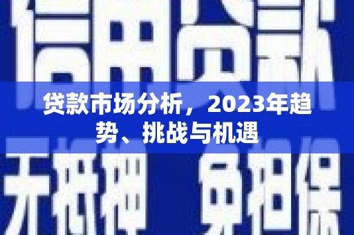 威宁贷款市场分析，2023年趋势、挑战与机遇
