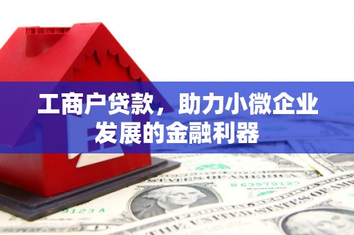 威宁工商户贷款,助力小微企业发展的金融利器 威宁工商户贷款,助力小微企业发展的金融利器