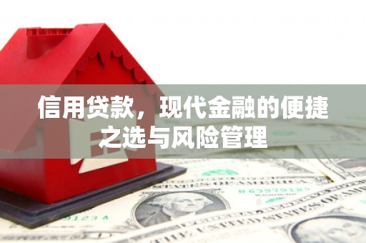 威宁信用贷款，现代金融的便捷之选与风险管理