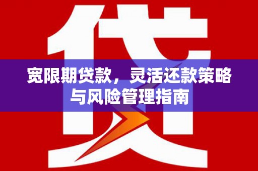 威宁宽限期贷款，灵活还款策略与风险管理指南
