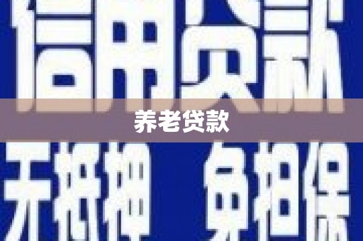 威宁养老贷款