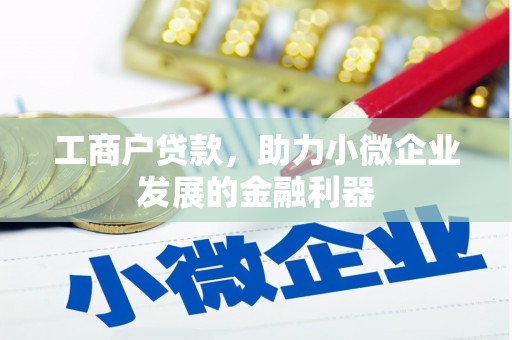 威宁工商户贷款，助力小微企业发展的金融利器
