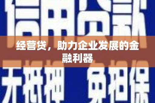 威宁经营贷，助力企业发展的金融利器
