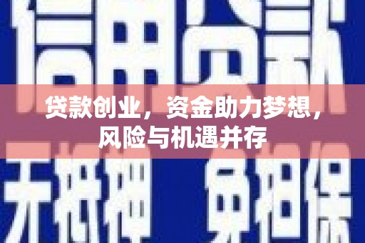 威宁贷款创业，资金助力梦想，风险与机遇并存