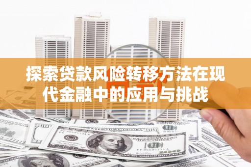 威宁探索贷款风险转移方法在现代金融中的应用与挑战
