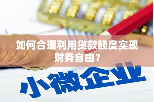 威宁如何合理利用贷款额度实现财务自由？
