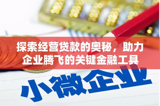 威宁探索经营贷款的奥秘，助力企业腾飞的关键金融工具