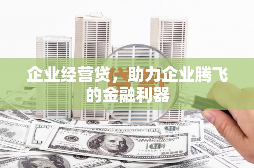 威宁企业经营贷，助力企业腾飞的金融利器