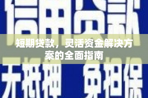 威宁短期贷款，灵活资金解决方案的全面指南