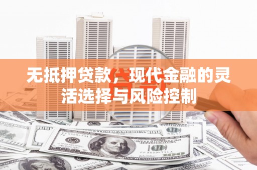 威宁无抵押贷款，现代金融的灵活选择与风险控制
