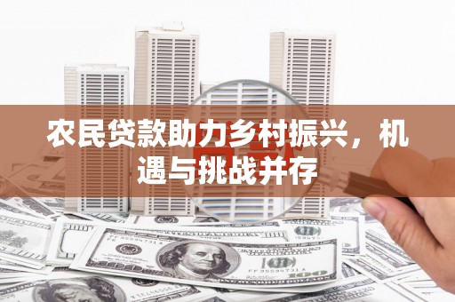 威宁农民贷款助力乡村振兴，机遇与挑战并存