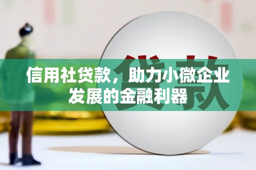 威宁信用社贷款，助力小微企业发展的金融利器