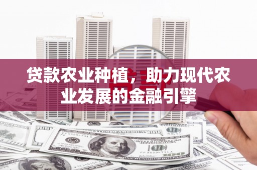 威宁贷款农业种植，助力现代农业发展的金融引擎