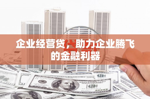 威宁企业经营贷，助力企业腾飞的金融利器