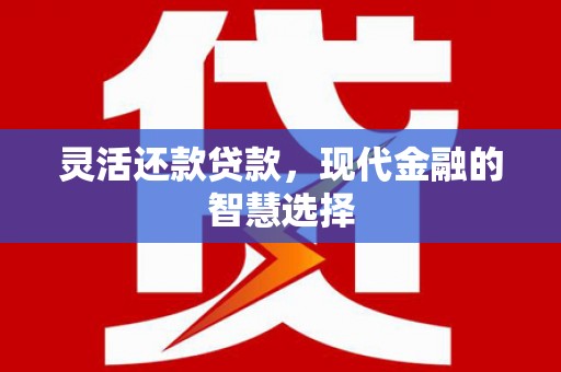 威宁灵活还款贷款，现代金融的智慧选择