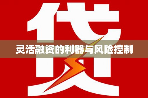 威宁灵活融资的利器与风险控制