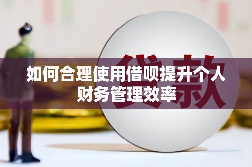 威宁如何合理使用借呗提升个人财务管理效率