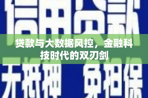 威宁贷款与大数据风控，金融科技时代的双刃剑
