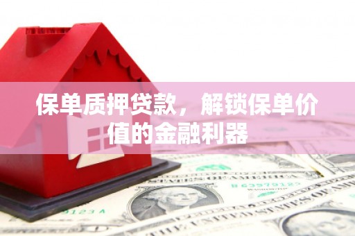 威宁保单质押贷款，解锁保单价值的金融利器