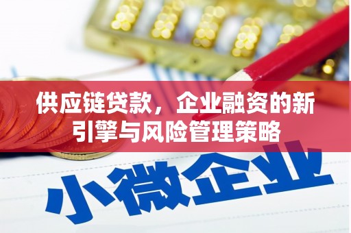 威宁供应链贷款，企业融资的新引擎与风险管理策略