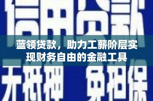 威宁蓝领贷款，助力工薪阶层实现财务自由的金融工具