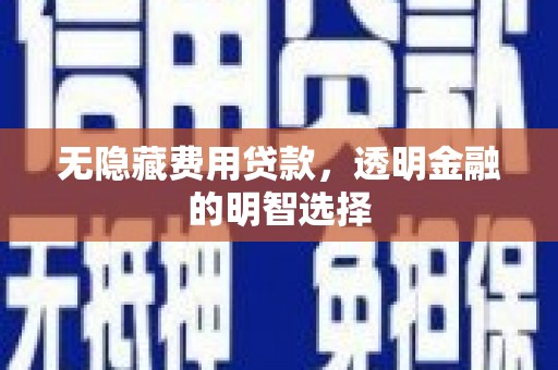 威宁无隐藏费用贷款，透明金融的明智选择