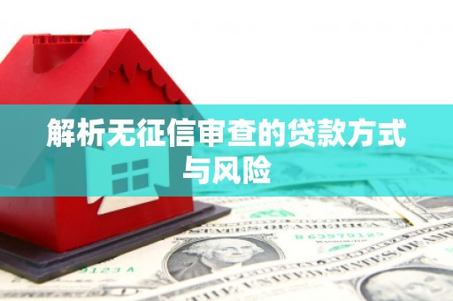 威宁解析无征信审查的贷款方式与风险