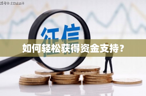 威宁如何轻松获得资金支持？