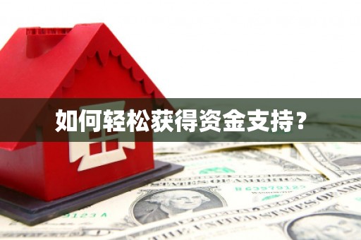 威宁如何轻松获得资金支持？