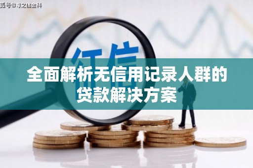 威宁全面解析无信用记录人群的贷款解决方案
